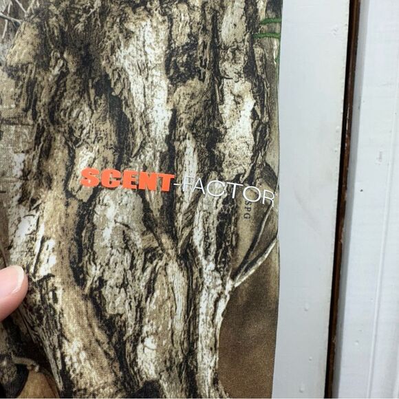 Habit scent factor realtree camo camouflage 1/4 zip pullover jacket men's large - Picture 4 of 5